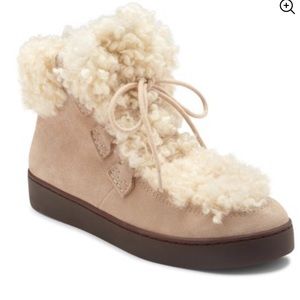 Vionic splendid oak Sherpa suede sneaker boots